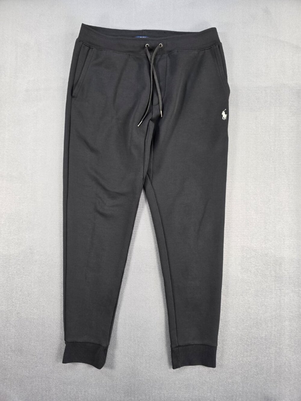 Polo Ralph Lauren Men's Medium Black Jogger Pants Pony Logo Drawstring